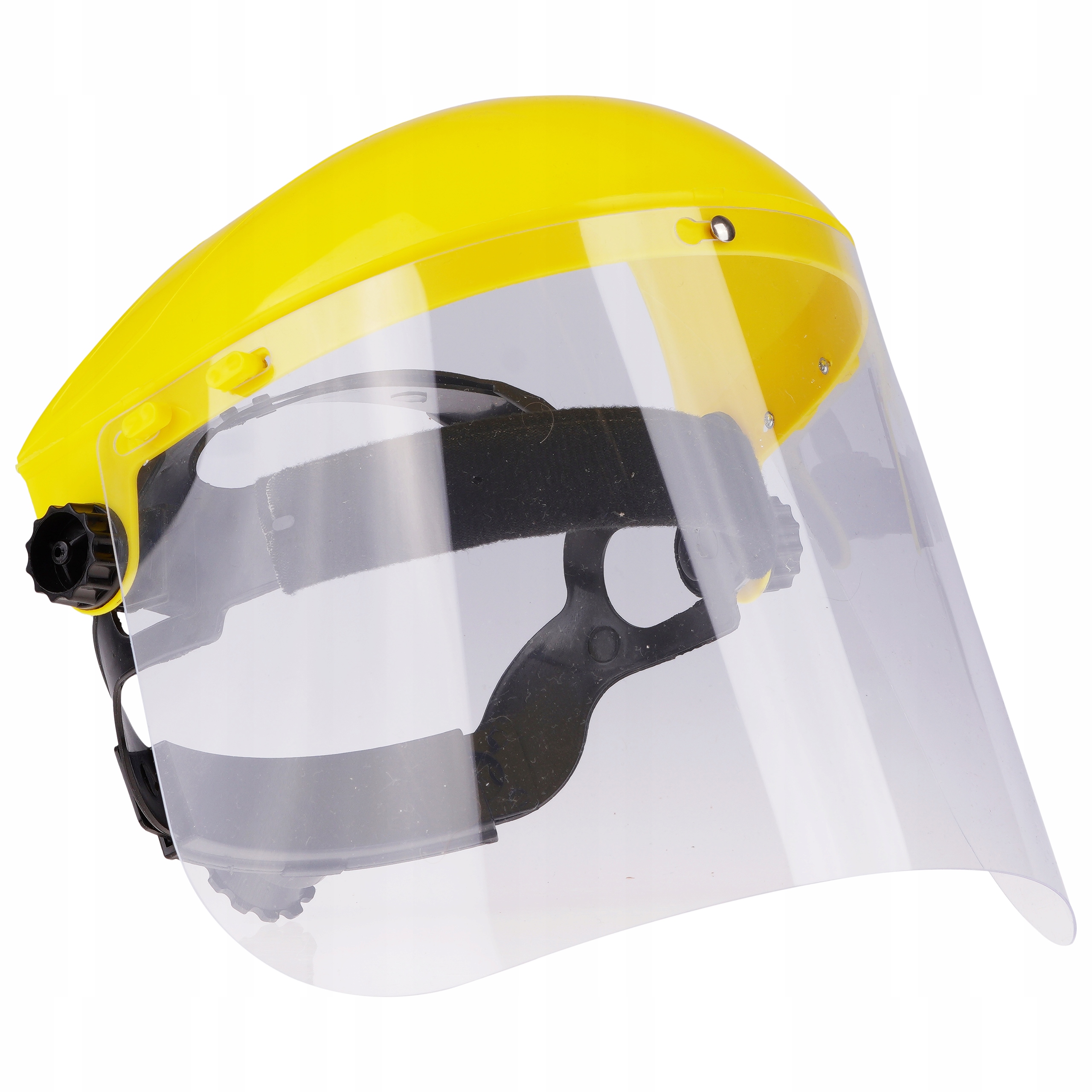 OSŁONA OCHRONNA PRZYŁBICA HEŁM PCV NAGŁOWNA REGULOWANA DO KOSZENIA NA GŁOWĘ