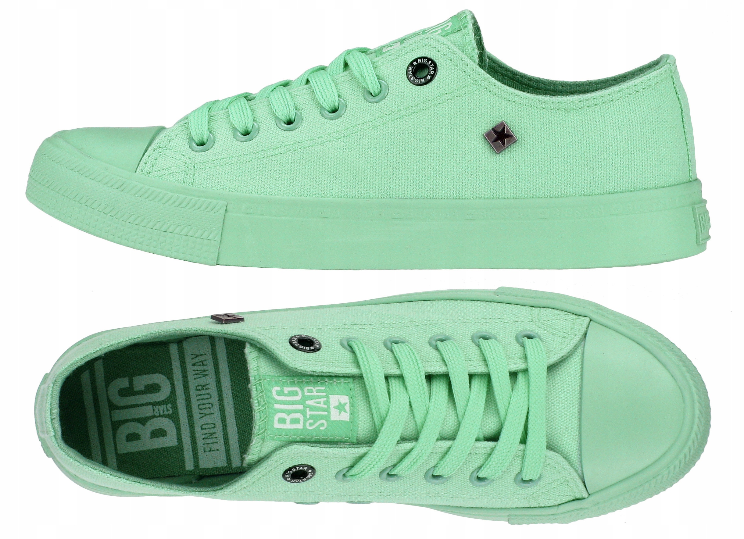 

Big Star Trampki damskie zielone AA274030 40