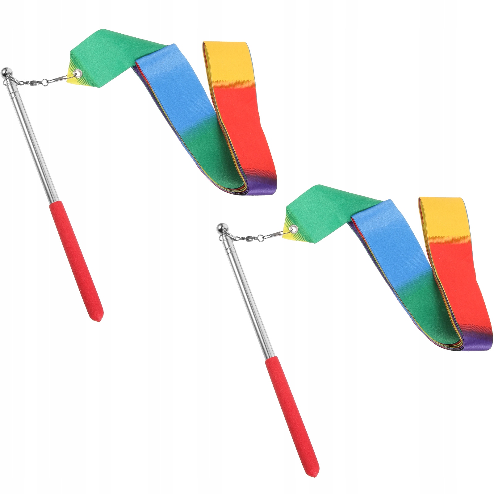 1 ZESTAW TAŃCZĄCYCH KOLOROWYCH STREAMERSÓW WYKONAJĄCYCH KOLOROWE STREAMERS WSTĄŻKI PERFOR Kolor wielokolorowy