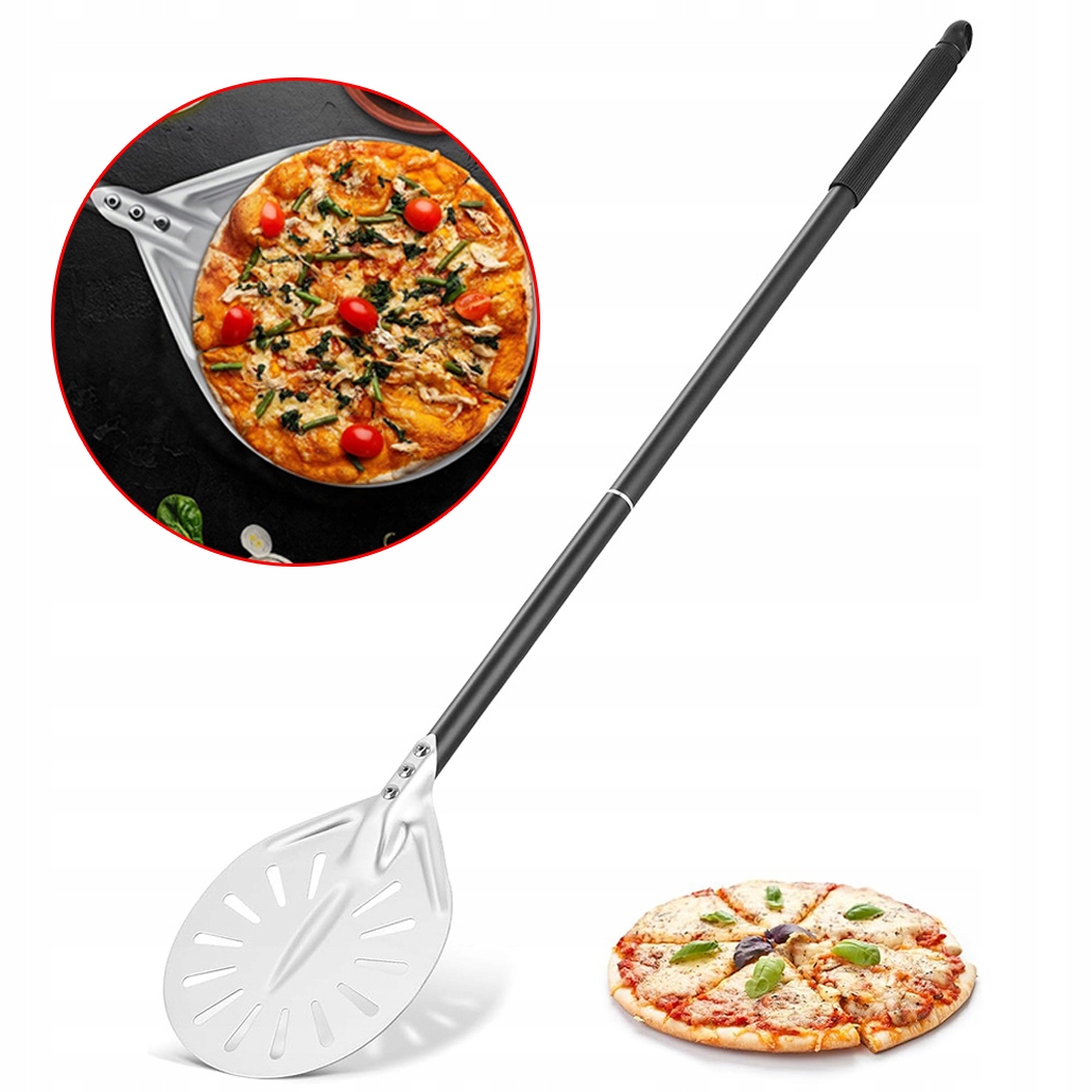 Perforovaná Hliníková Lopata Na Pizzu Kulatá Pro Domácí Pec