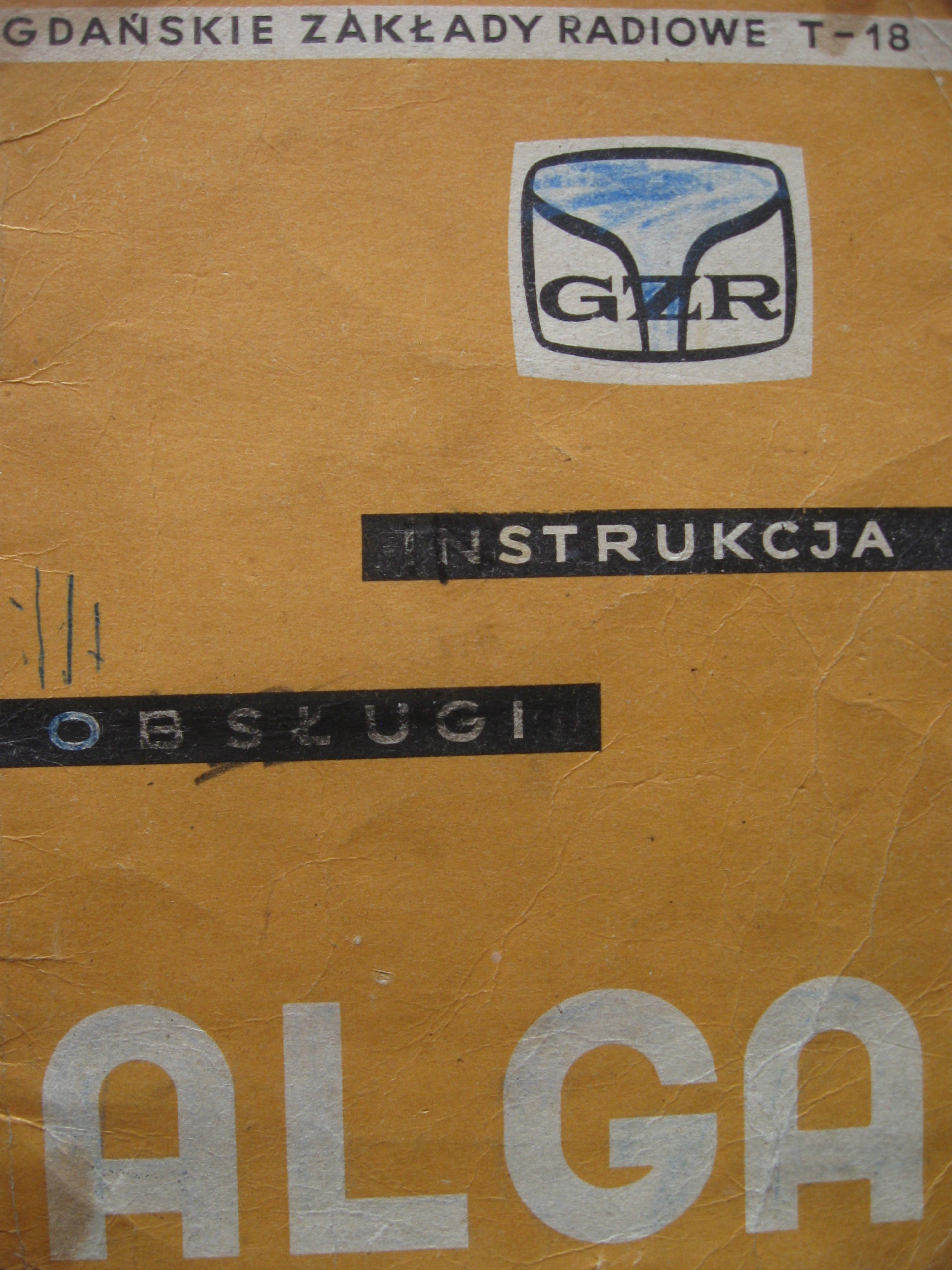 Telewizor ALGA Gezar Gdańsk - instrukcja obsługi , 1967