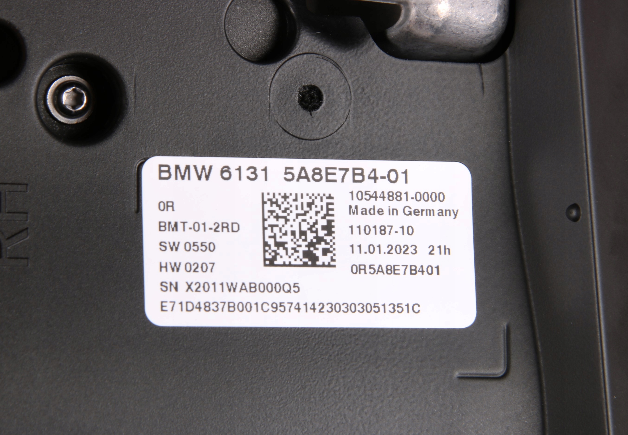 BMW 7 G70 Module PANEL EKRAN OBSLUGI Portière Droite Arrière 5A8E7B4