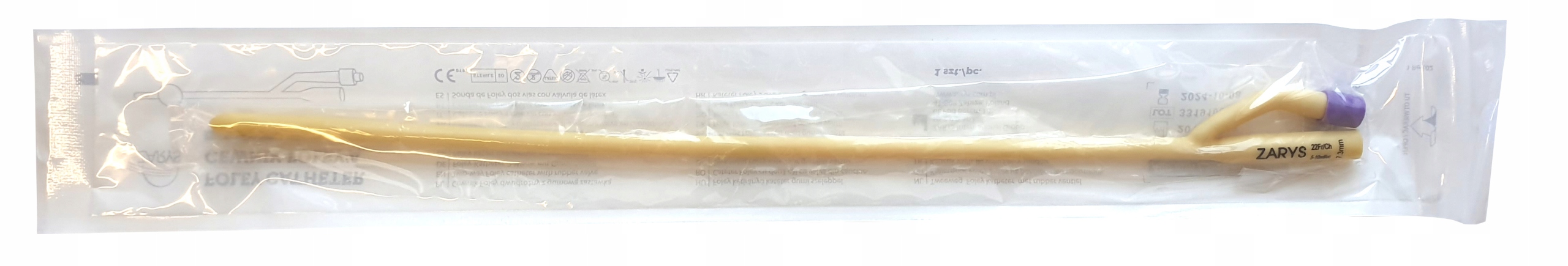 

Cewnik Foleya Silikonowany Dwudrożny Zarys CH22