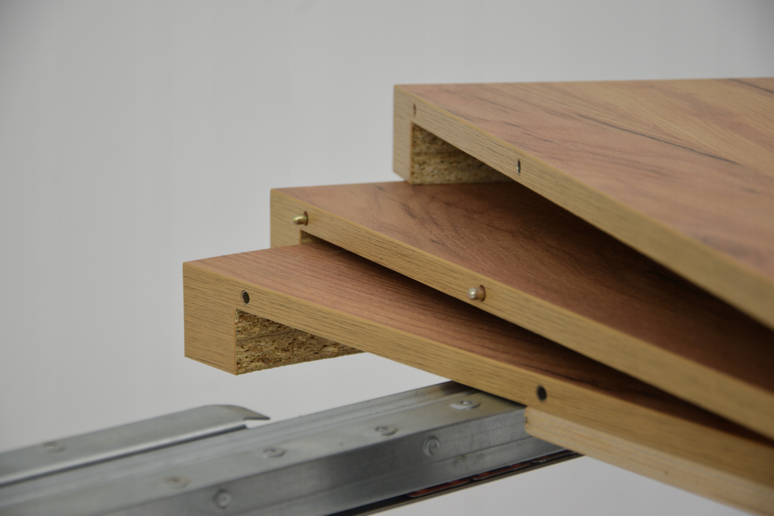 ZESTAW DĄB CRAFT STÓŁ MK3 ROZKŁADANY+6 KRZESEŁ Materiał płyta laminowana