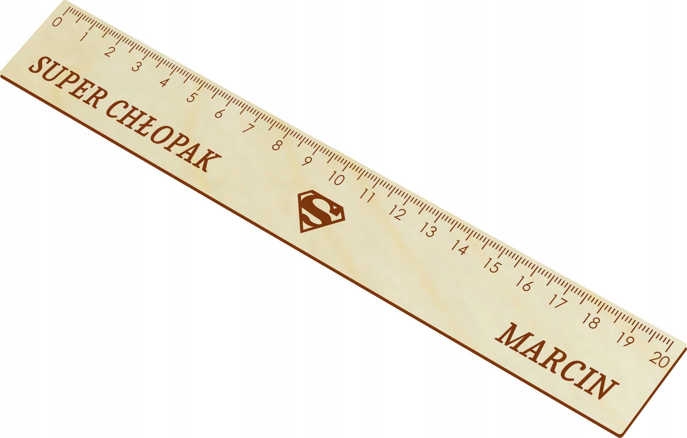 

Linijka 20cm dzień chłopaka Imię Grawer prezent