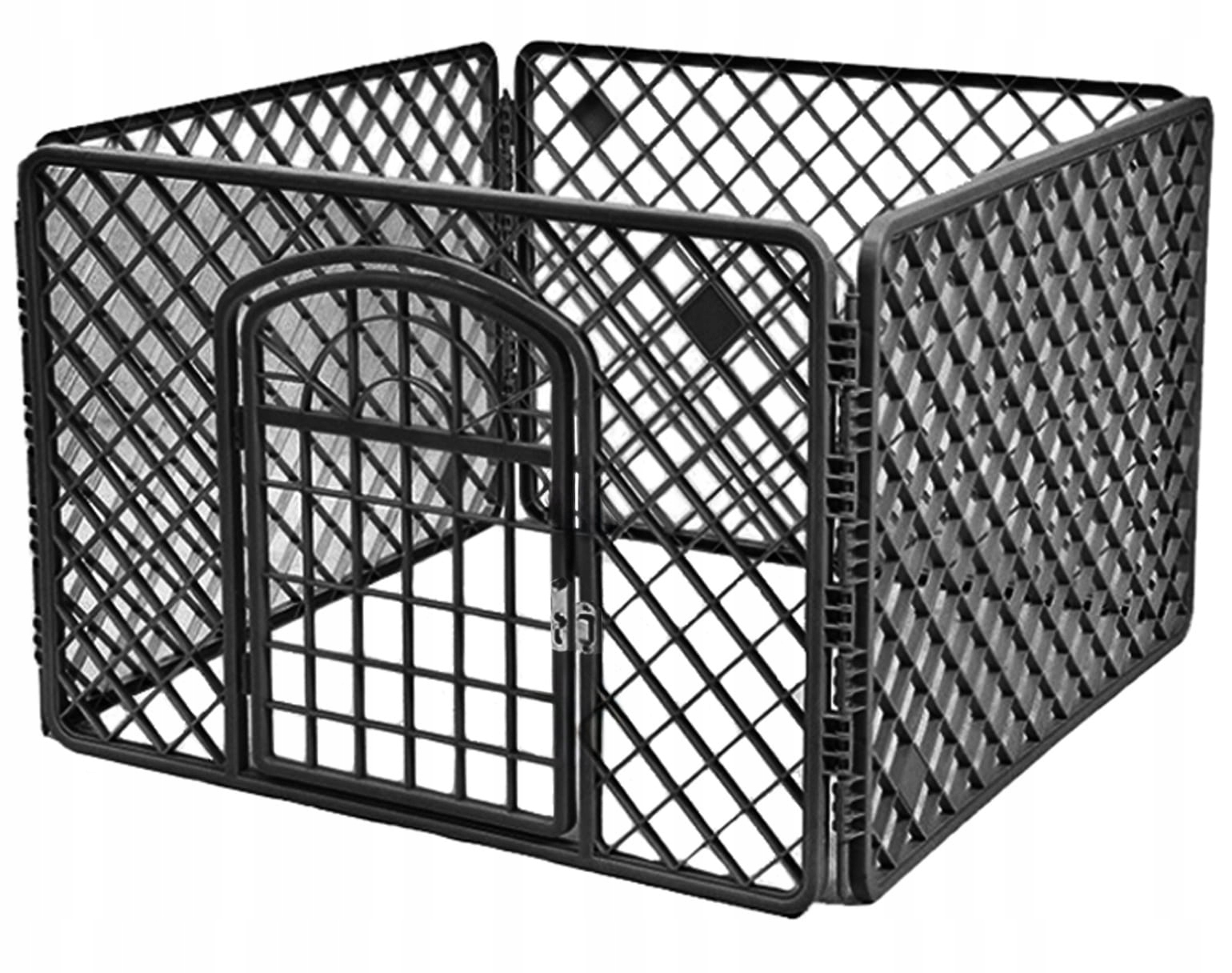 Levně Modernost Ohrada pro psa 90x90x60 cm Černý styl a funkčnost