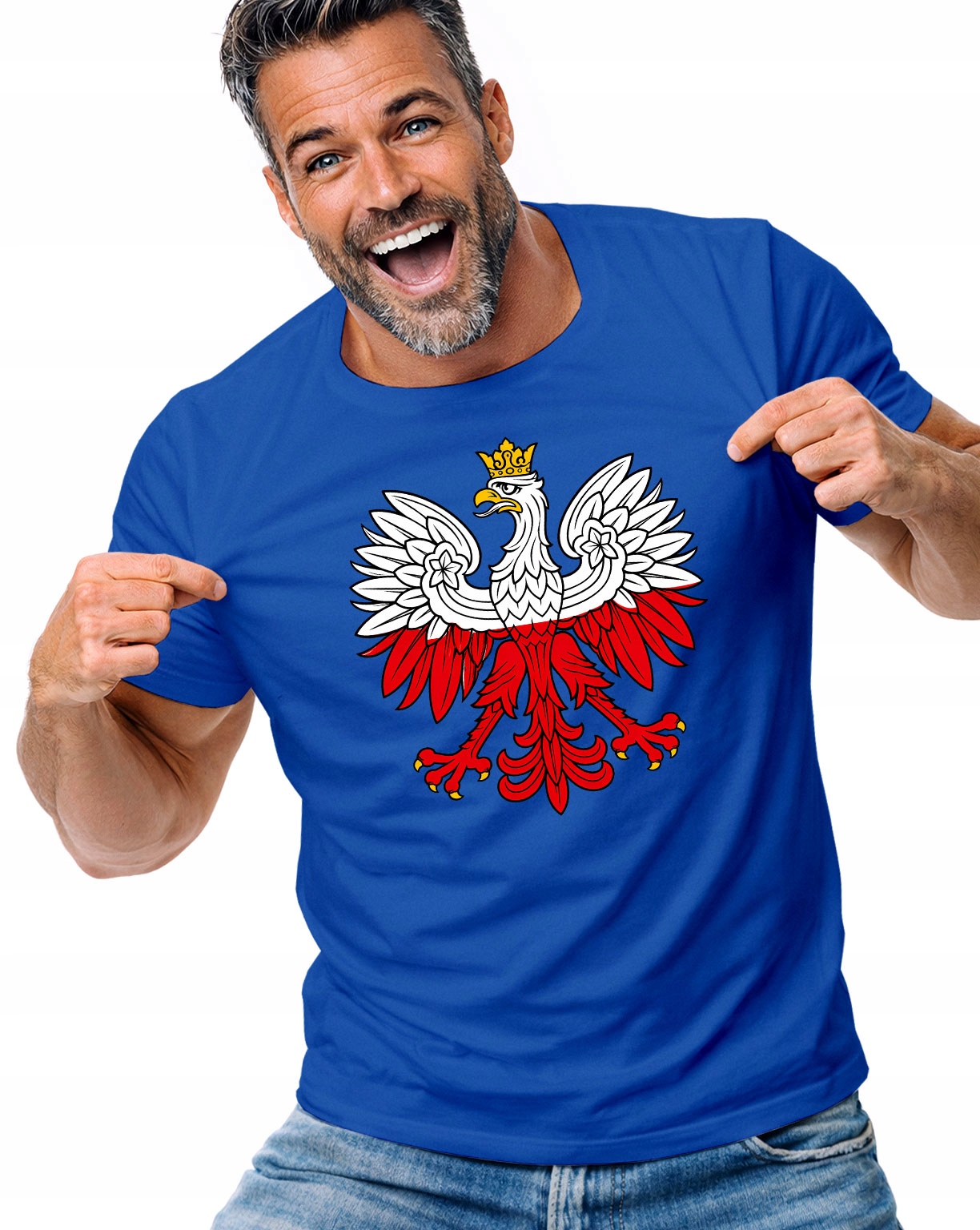 Tričko Tričko Pánské Orel Bílý Polský Vlastenecký Dárek L