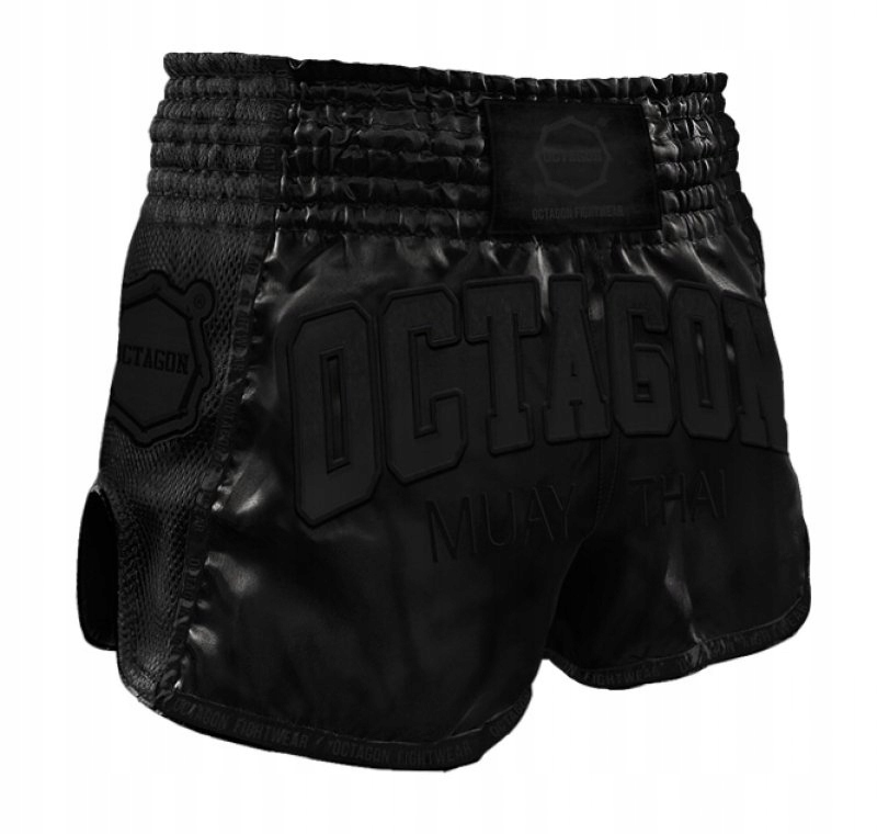 Spodenki Muay Thai Octagon black czarny - XS