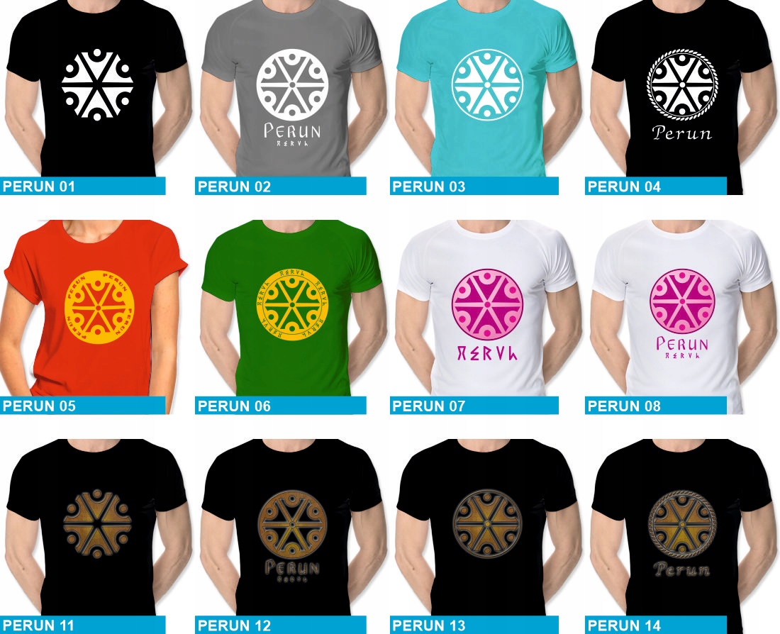 Mokosz, Perun - mitologia słowiańska - koszulka z nadrukiem - XL Marka inna