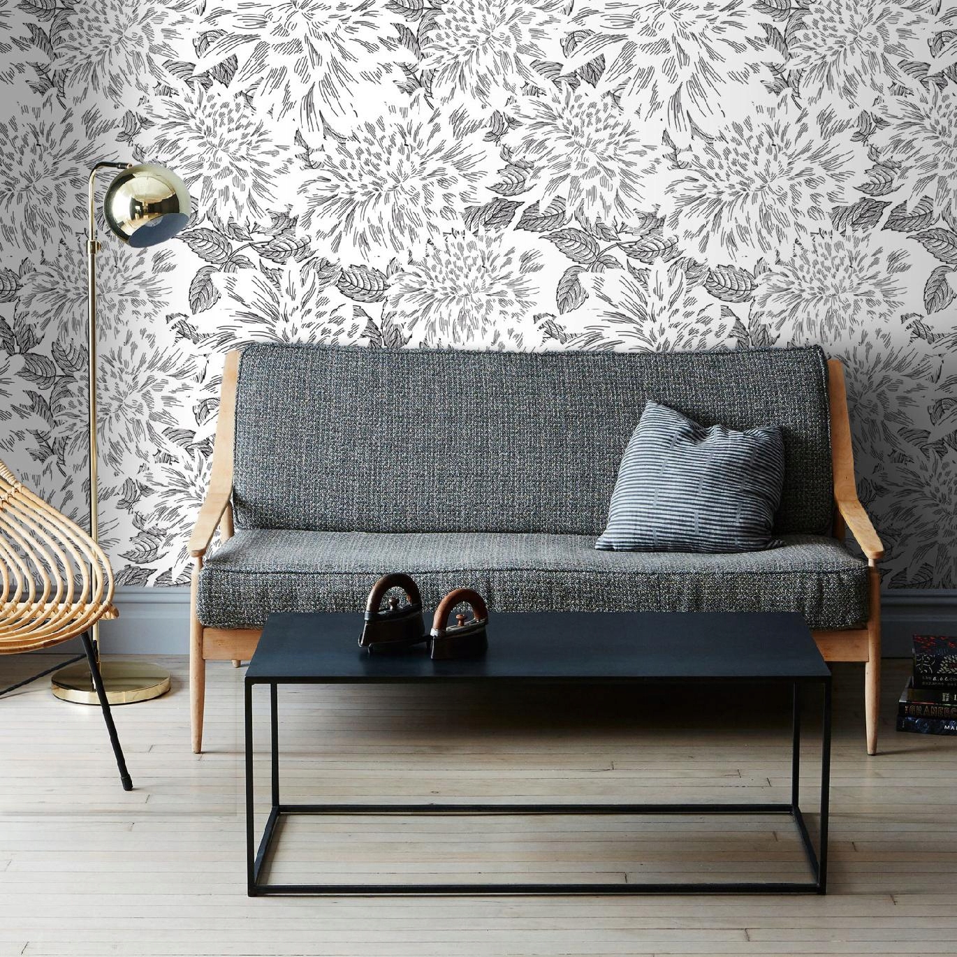 

Tapeta na ścianę Kwiaty szkic MagicStick 208x146cm