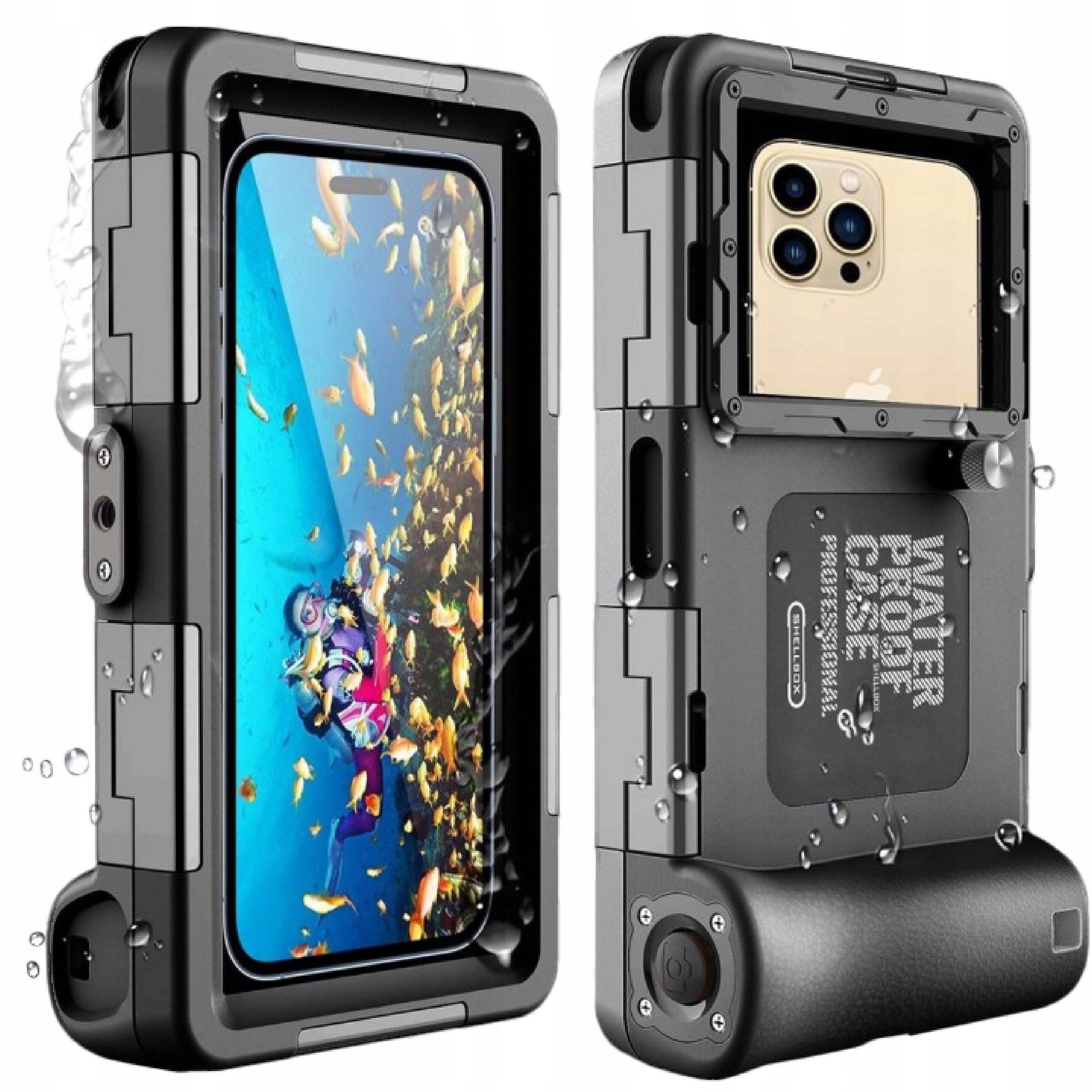 Pouzdro Shellbox Voděodolné IPX8, Pancéřové 360 vodotěsné 15M Pro Potápění