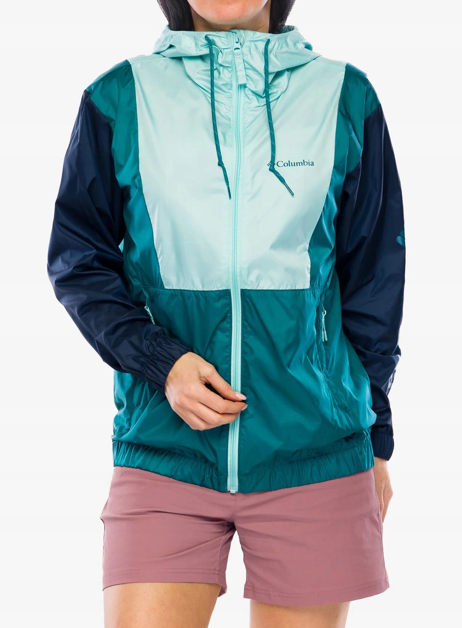 Dámská bunda Columbia Lily Basin II Jacket spray/navy/river blue Xs