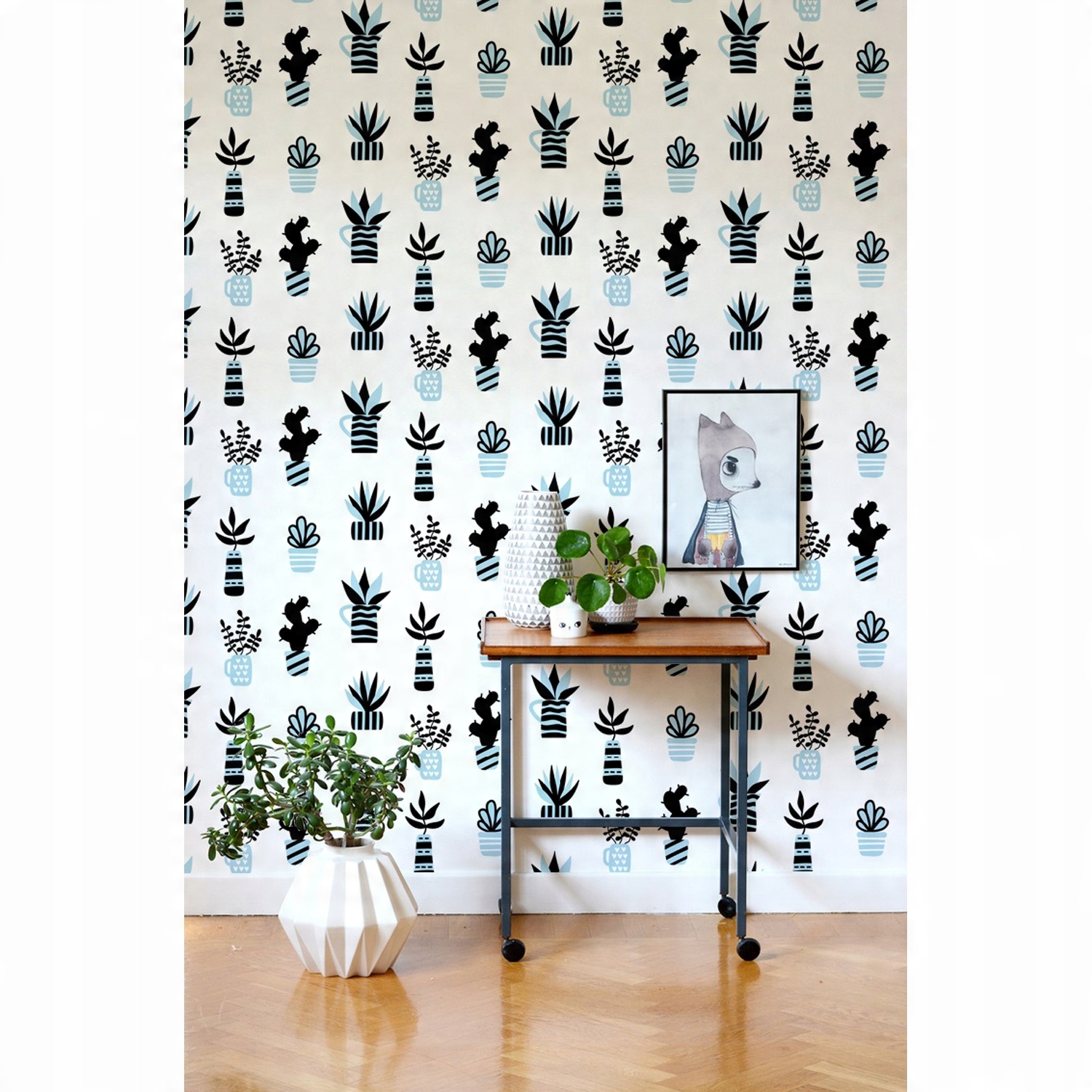 

Tapeta ścienna Dziecięcy wzór w kaktusy 208x146 cm