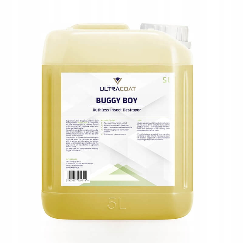 Zestaw usuwanie owadów Ultracoat Buggy Boy 5L Pojemność opakowania 5000 ml