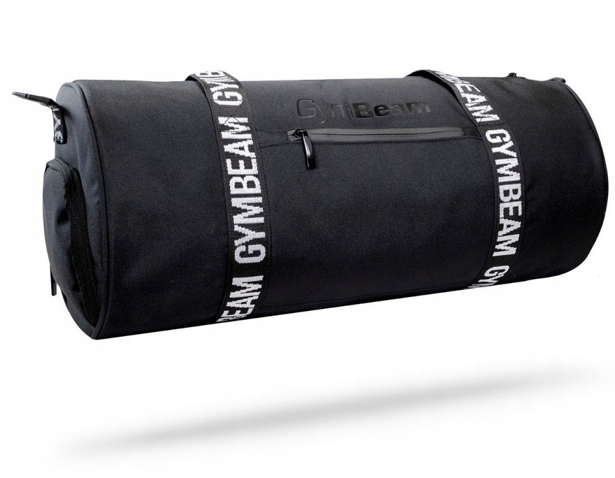 Torba sportowa treningowe na siłownie 30l Barrel Black Gymbeam
