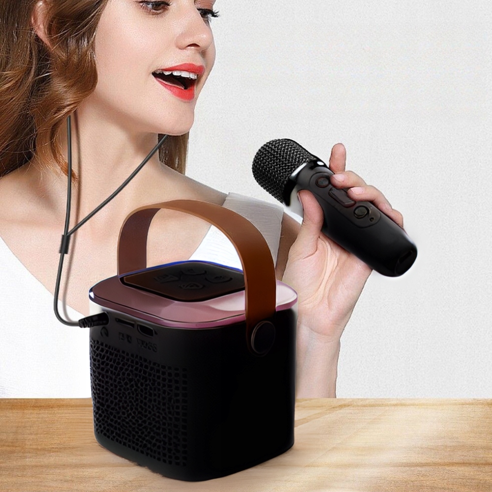Mikrofon KARAOKE głosnik bluetooth zestaw dla dzieci LED DZIEŃ DZIECKA Rodzaj do karaoke