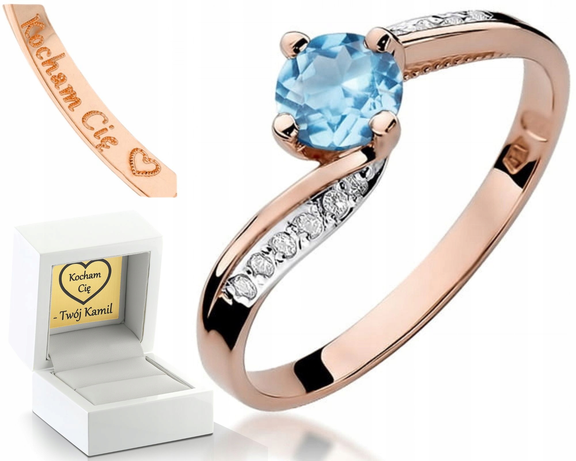 Prstýnek Z Růžového Zlata S Gravírování 585, Gravírování Bonus