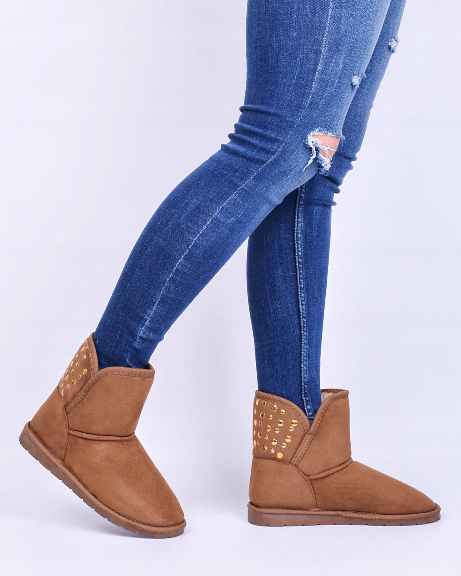 OCIEPLANE EMU BOTKI DAMSKIE ŚNIEGOWCE ZAMSZOWE Oryginalne opakowanie producenta folia