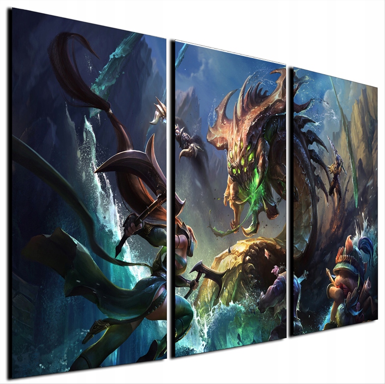 

Obraz Na Ścianę Tryptyk League of legends 40x90