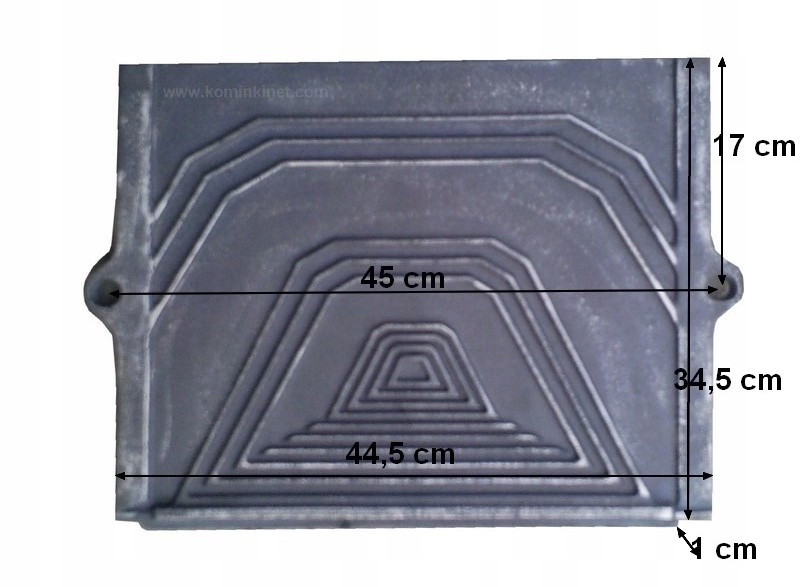 Płyta tylna do wkładu kominkowego B 1 przykręcana Marka bez marki