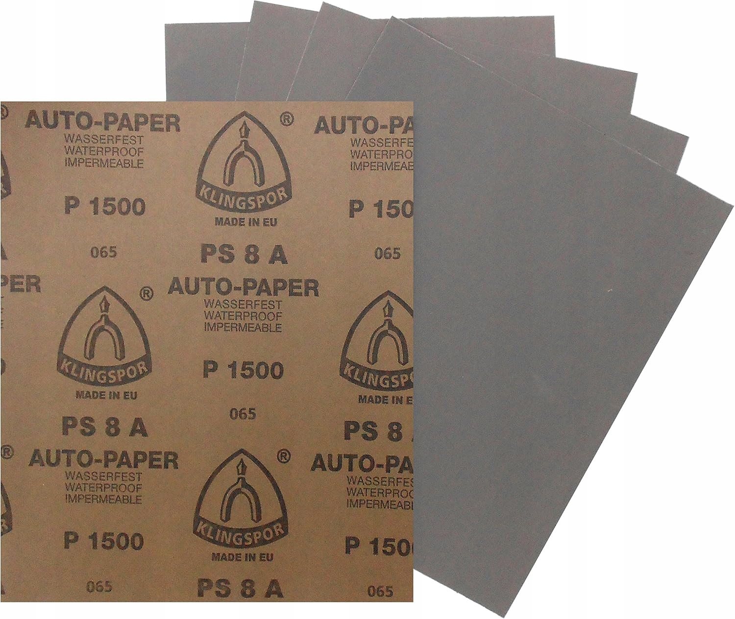 Papier ścierny wodny Klingspor arkusz 230x280 PS8A gr.P400 5szt