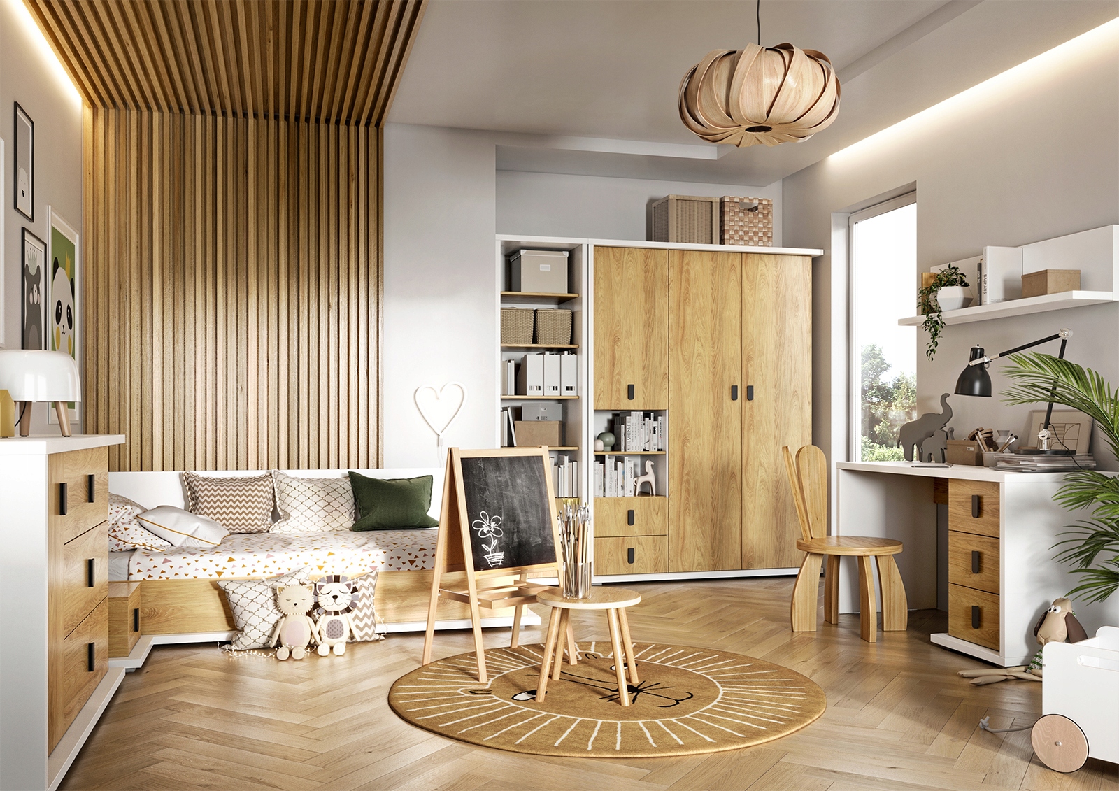 SOLIDNA SZAFA TRZYDRZWIOWA pojemna Z DRĄŻKIEM Kolekcja SIMI