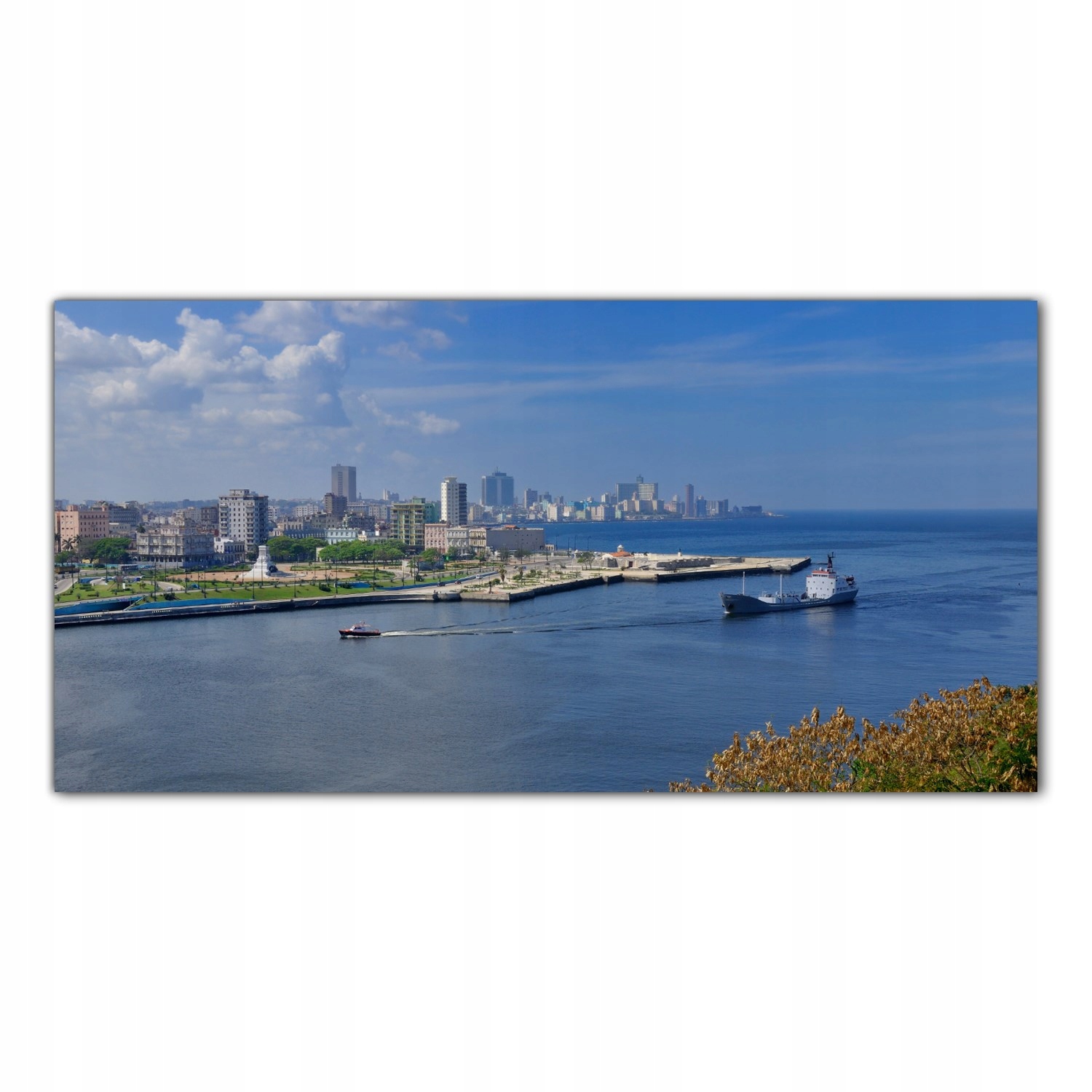 

Obraz na szkle Foto Statek Hawana Zatoka 100x50