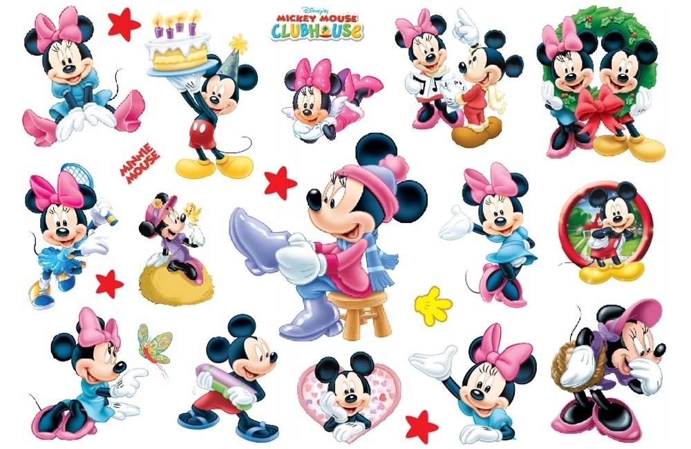 TATUAŻE DLA DZIECI ZMYWALNE TYMCZASOWE MYSZKA MIKI MINNIE