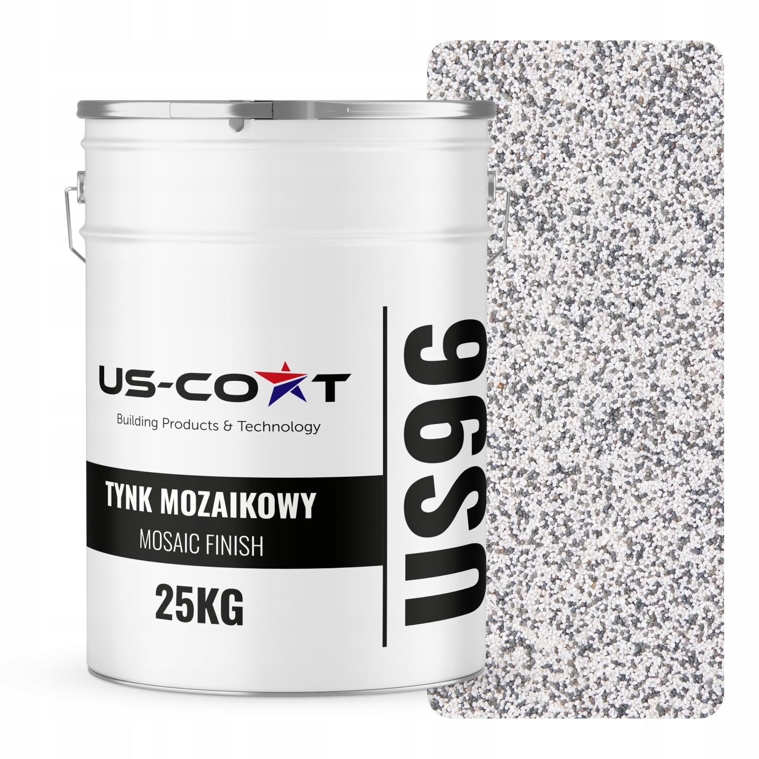 Mozaiková Omítka Mozaika 25 Kg Barva Šedá Světlá M21 Ozdobná Pryskyřičná Fasáda