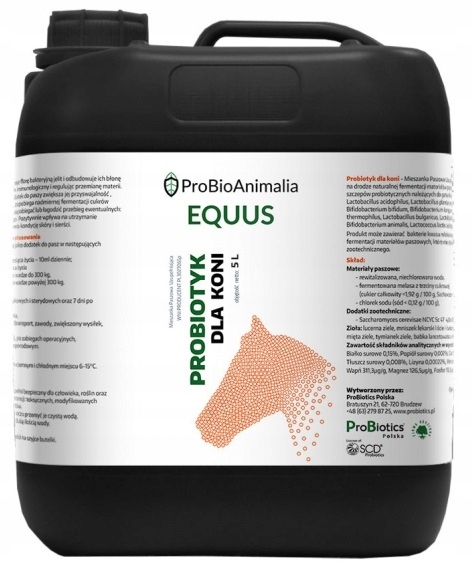 

Probiotyk dla koni 5L ProBiotics Animalia