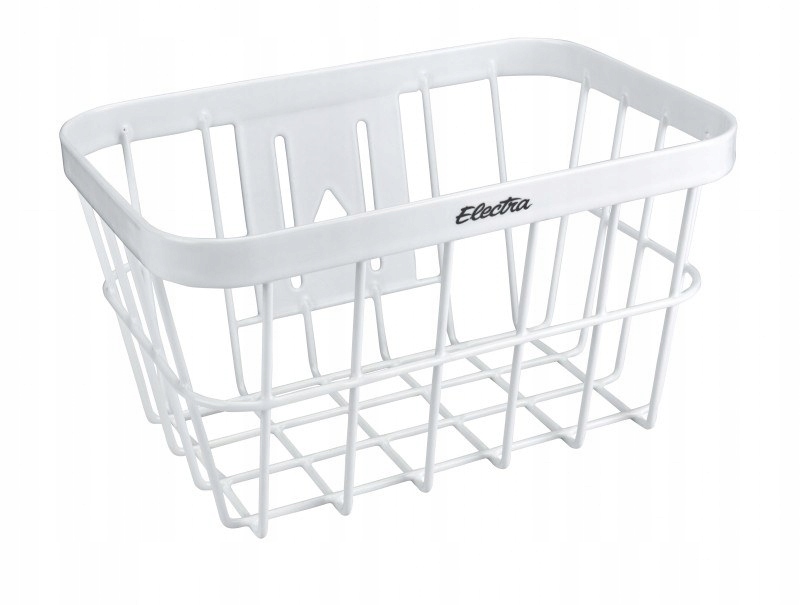 Electra Koszyk Aluminiowy Prostokątny Mały Biały