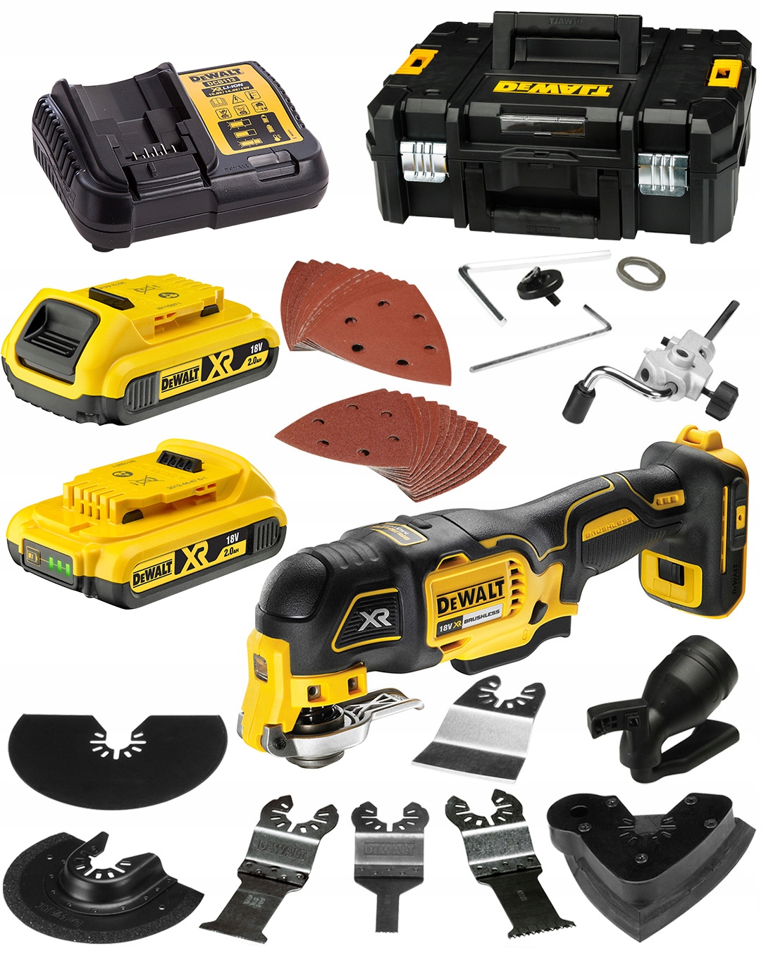

Narzędzie wielofunkcyjne 18V 2x2Ah DeWALT DCS356D2