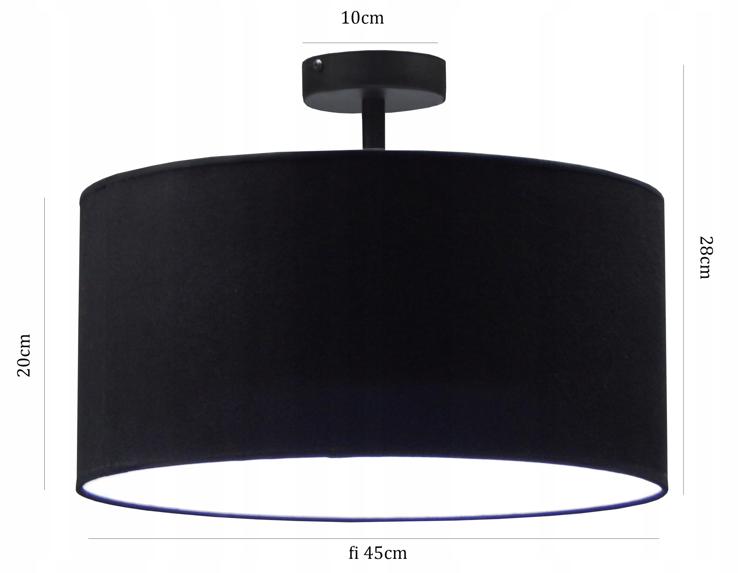 PLAFON LAMPA SUFITOWA ŻYRANDOL PW45 ABAŻUR LED E27 SALON SYPIALNIA HOL Materiał dominujący tkanina