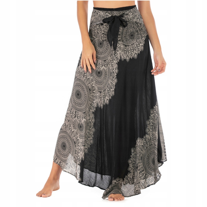 STYLOWA ZWIEWNA DŁUGA SPÓDNICA MAXI DO KOSTEK BOHO DAMSKA Materiał dominujący poliester