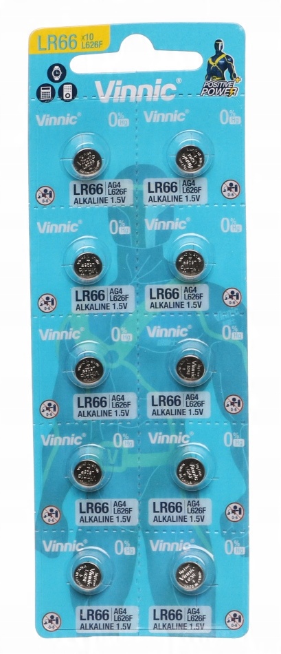 

10x Bateria Baterie Vinnic LR66 L626 AG4 10szt