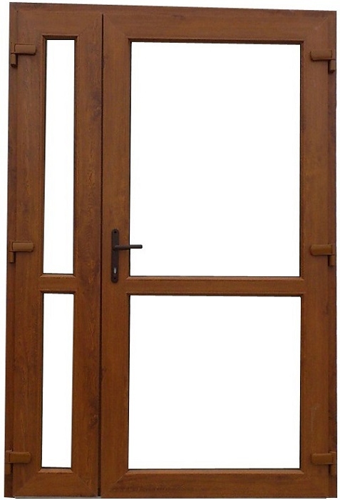 DRZWI ZEWNĘTRZNE PCV DWUSKRZYDŁOWE NA WYMIAR