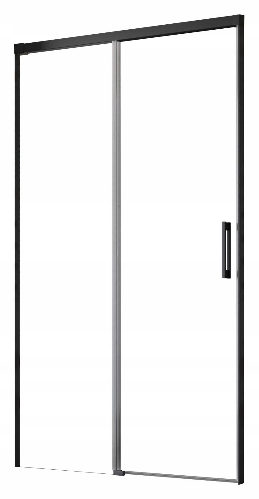 Drzwi wnękowe prysznic Idea Black DWJ 160 L grafit Szerokość produktu 160 cm