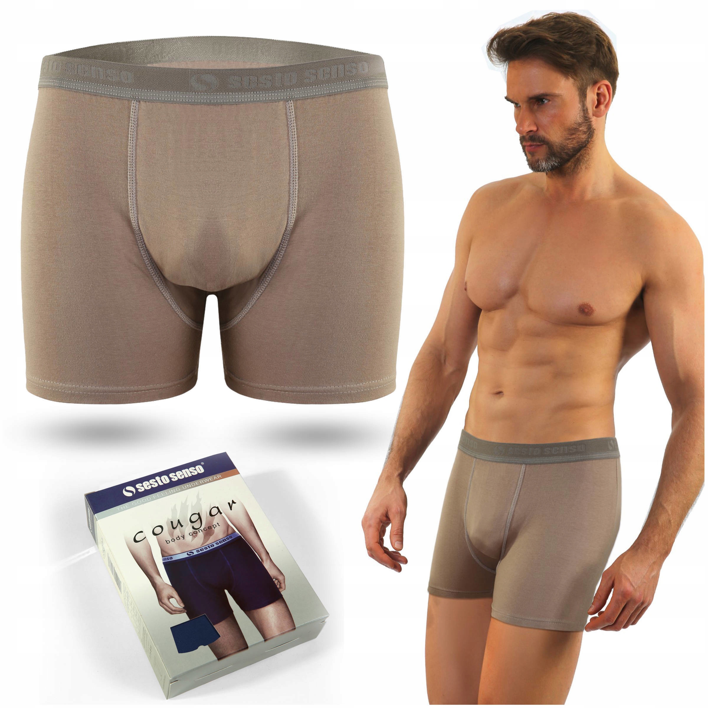 

bawełniane Bokserki Męskie z długą nogawką