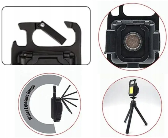 LATARKA 10W BRELOK 5 FUNKCJI + GRATIS Marka inna marka