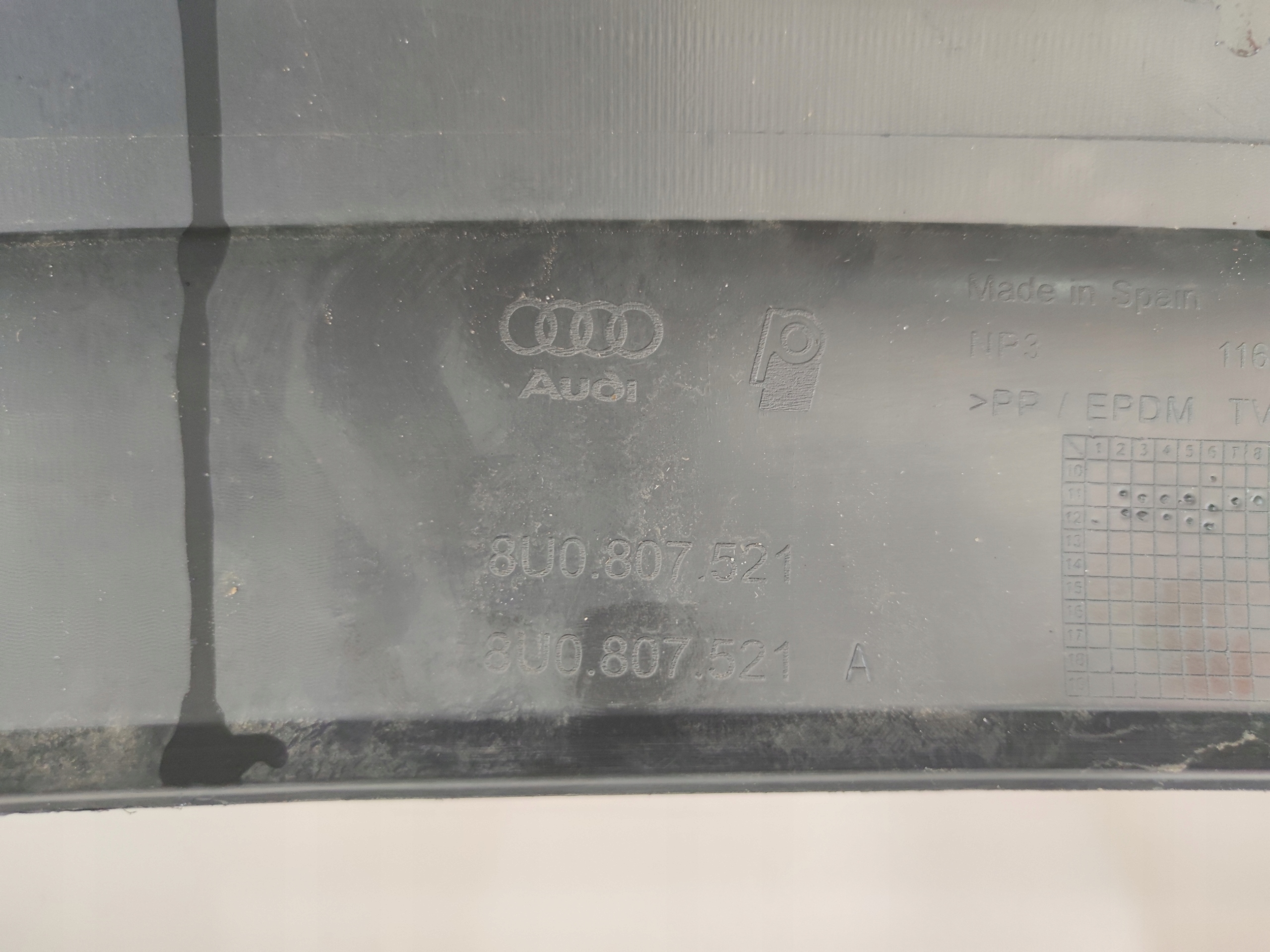 AUDI Q3 8U bumper rear part rear below tow