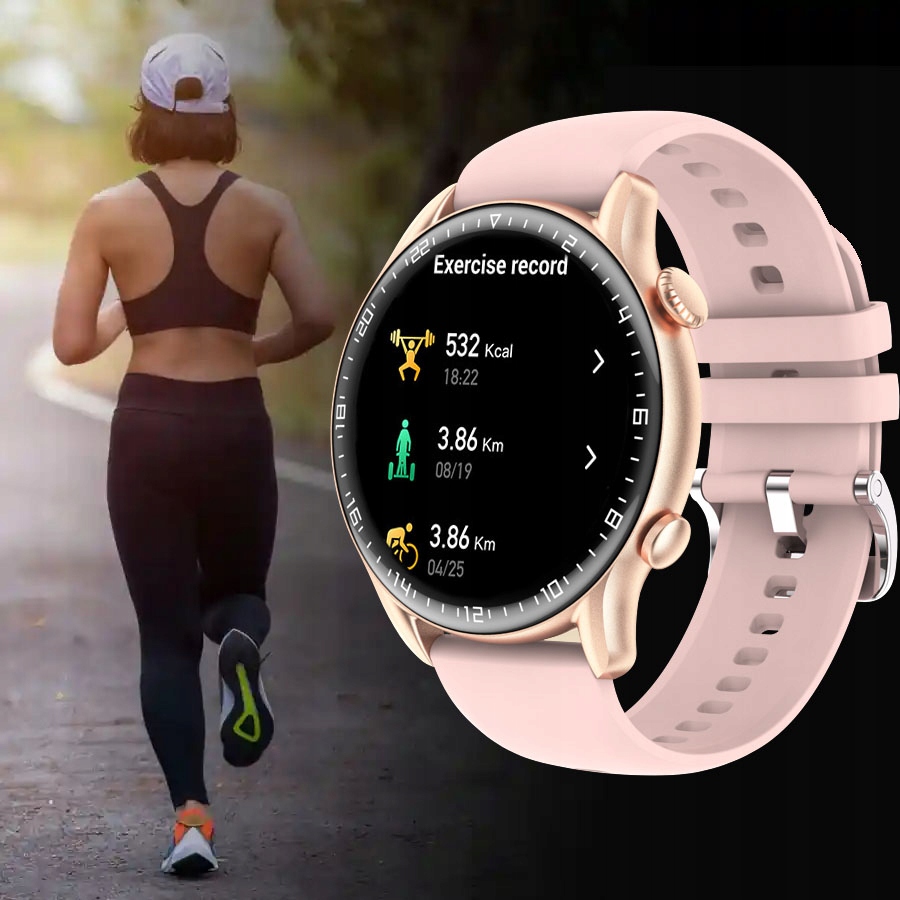 SMARTWATCH ZEGAREK DAMSKI ROZMOWY CIŚNIENIE AMOLED Model inny