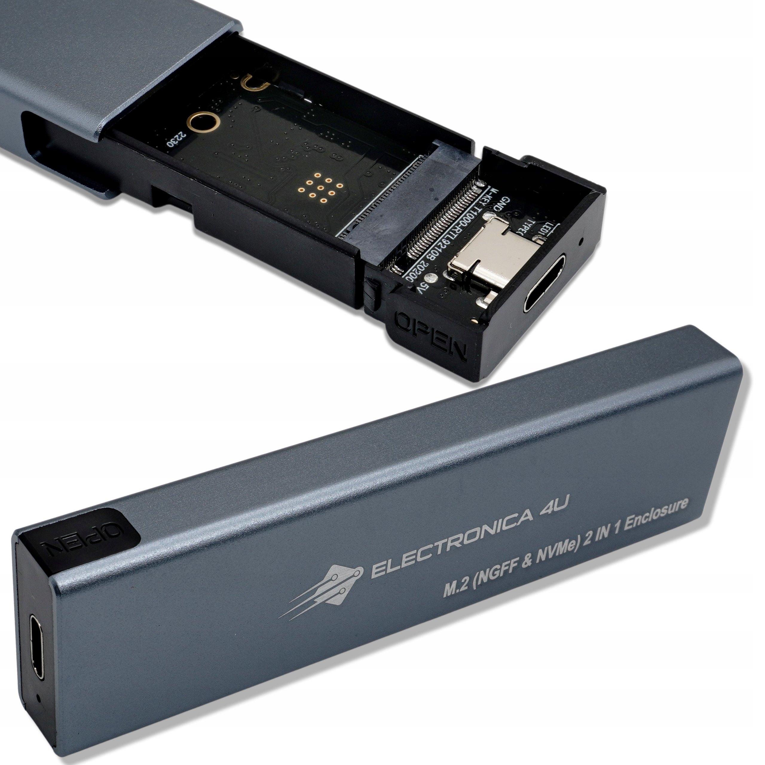 

Kieszeń Ssd Nvme/sata dysk M.2 Usb C 3.1 Gen2