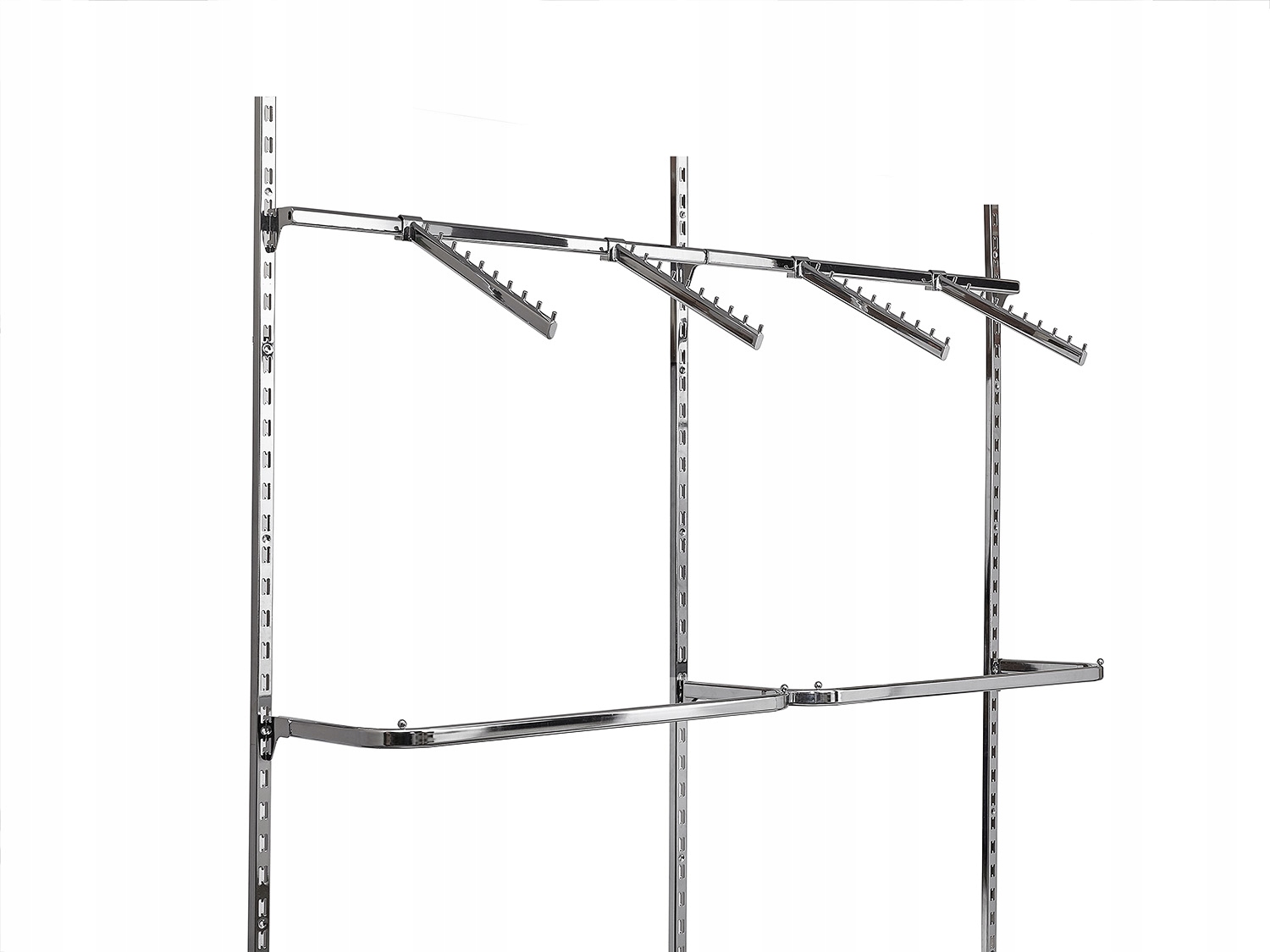 GARDEROBA DWUMODUŁOWA Best-line 180x240 CHROM