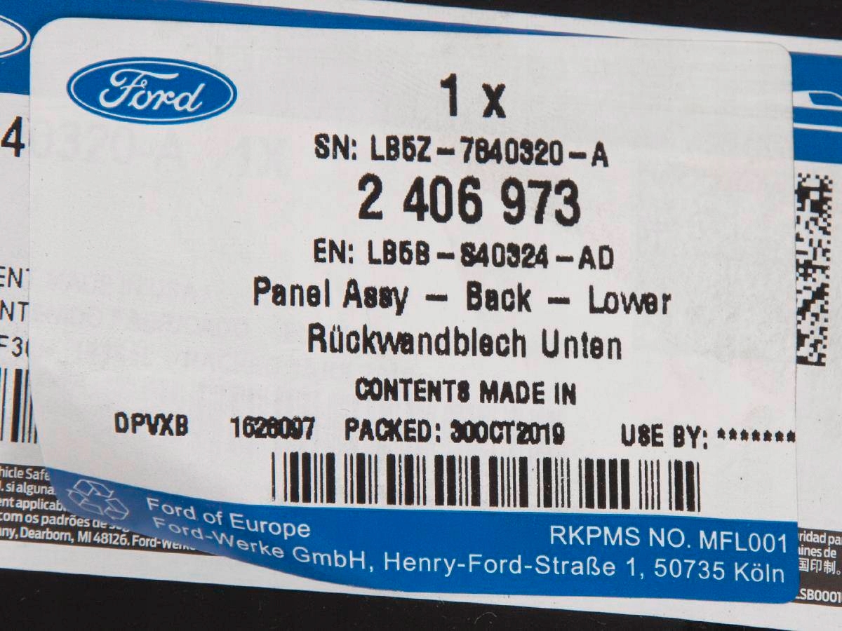 PAS TYLNY ZEWNĘTRZNY EXPLORER 20- Jakość części (zgodnie z GVO) O - oryginał z logo producenta pojazdu (OE)