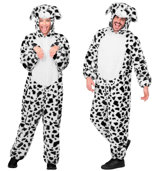 Kostým Dalmatin Pes Plyšový Kombinéz Unisex Kostým Zvířata M/L