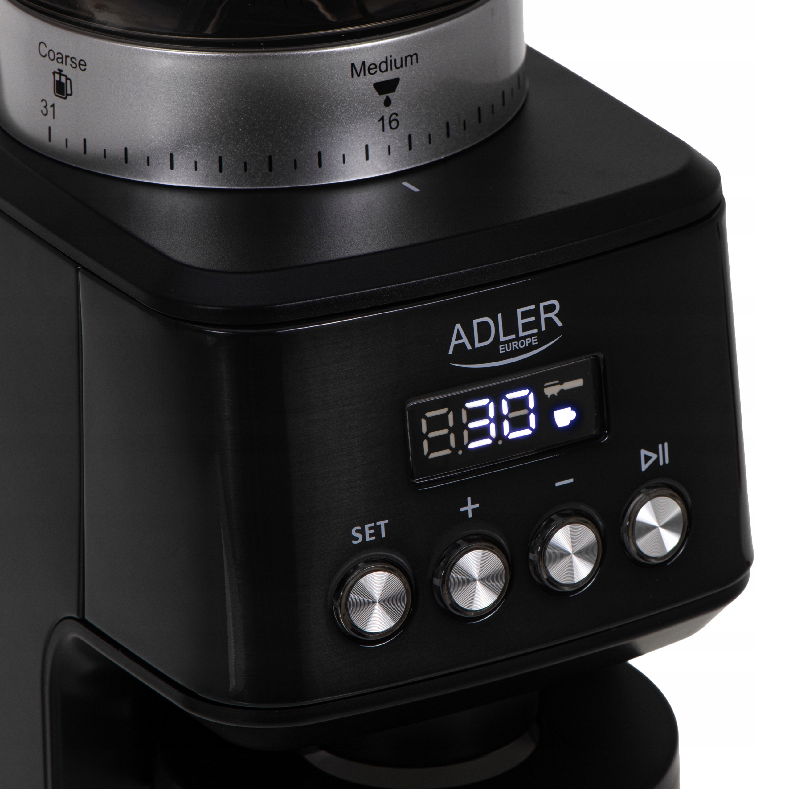 Młynek do kawy żarnowy Adler AD 4300 31 stopni mielenia 300g