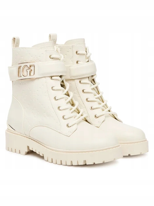 Guess Dámské trapery FLTORAFAL10 Écru 38