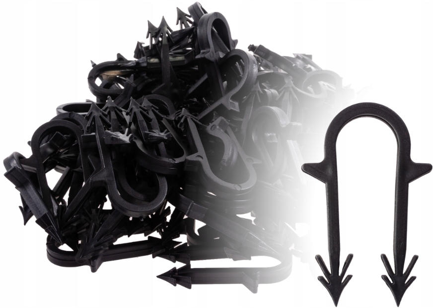 SPINKI KLIPS DŁUGI DO RUR PEX PERT PODŁOGÓWKI KOMPLET DŁUGIE - 100 szt