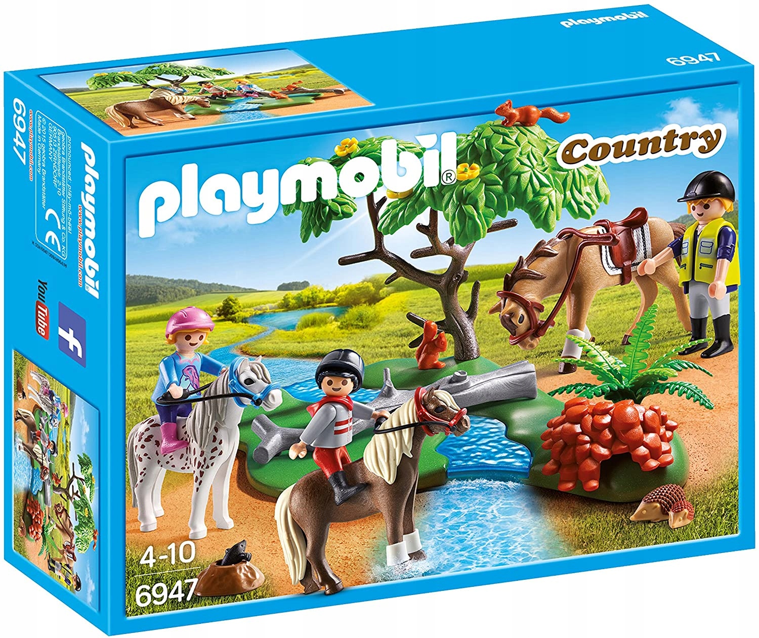 

Playmobil 6947 Przejażdżka konna konie kret jeż