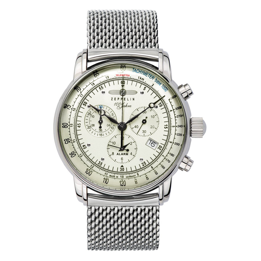 Pánské Hodinky Zeppelin 8680M3 stříbrný náramek